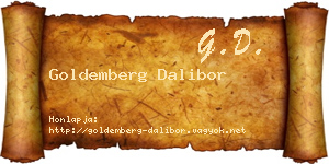 Goldemberg Dalibor névjegykártya